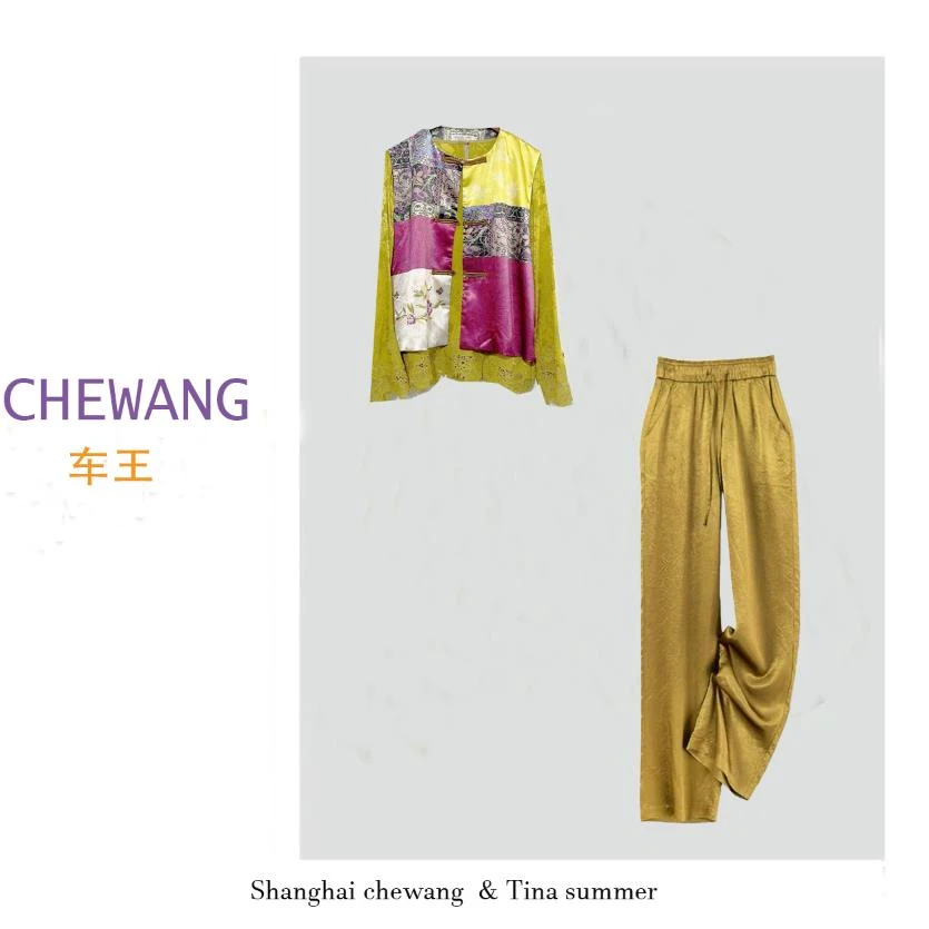 【套装】春夏季高档三件套春装设计感时装女装服装9307[ZX]J