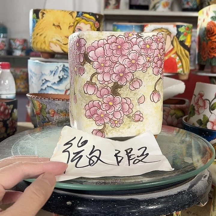 景德镇幸运花盆满38包邮