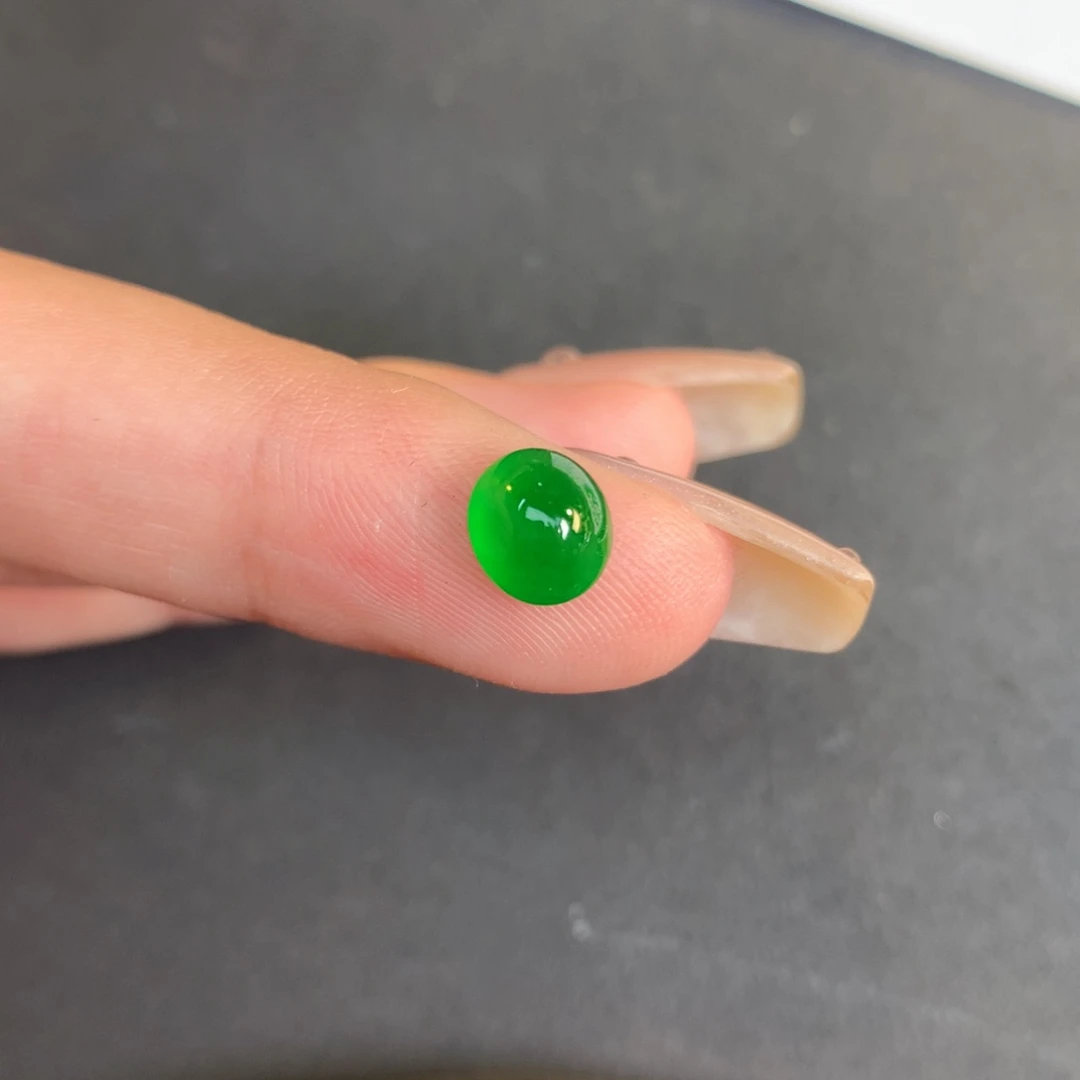 翡翠裸石翡翠翡翠7.14-6.33-3.98