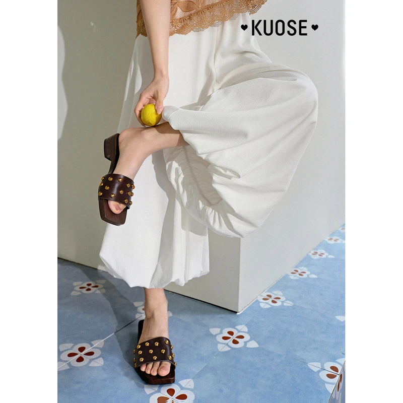 阔色垂感花苞休闲裤长裤2025夏新高腰蓬蓬a字半身裙裤KSF2505002