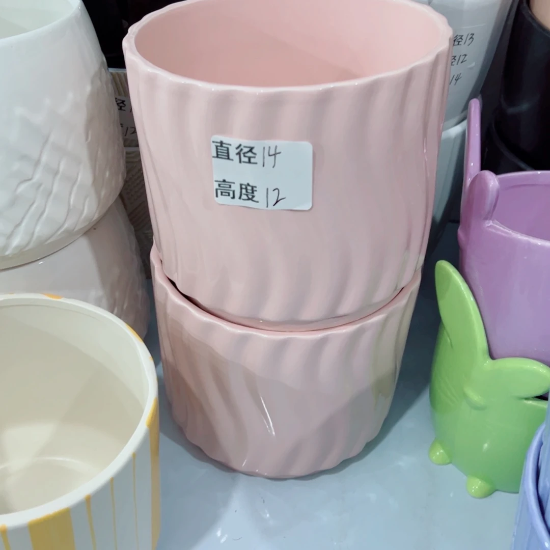 有孔，陶瓷花盆满10米包邮发货