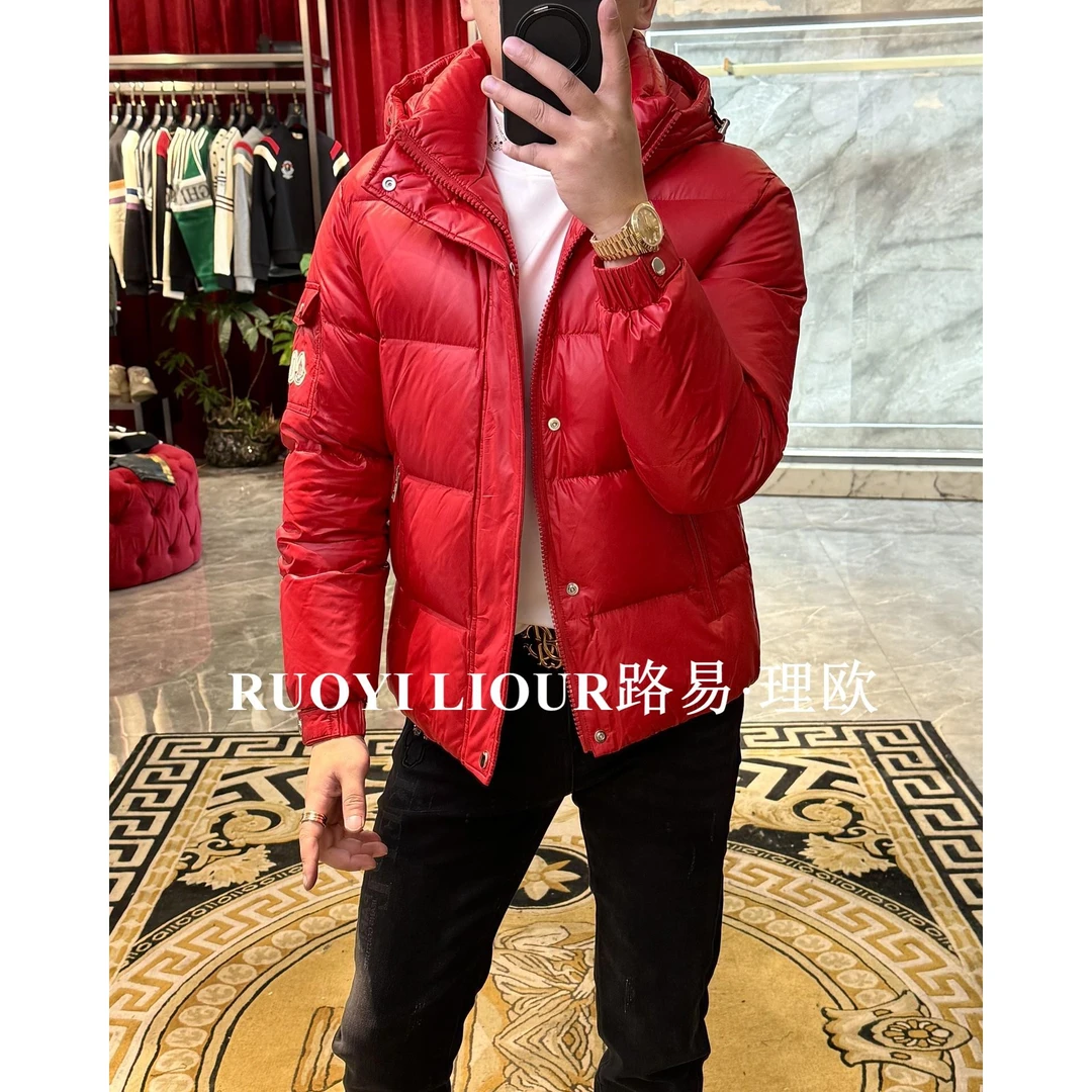 【路易理欧】欧货潮流轻奢时尚连帽羽绒服个性时尚净版外套2350