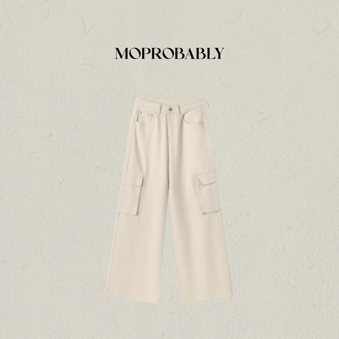 Moprobably李予诺「待型」“100棉”显瘦时尚直筒牛仔裤L5363037