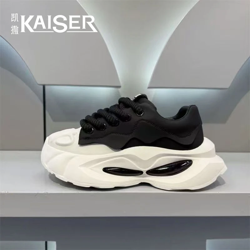 凯撒官方正版男鞋百搭防滑增高运动鞋男士舒适厚底耐磨休闲老爹鞋
