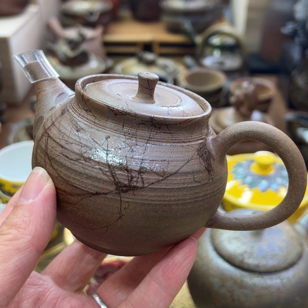 清水北条常滑烧壶?**克