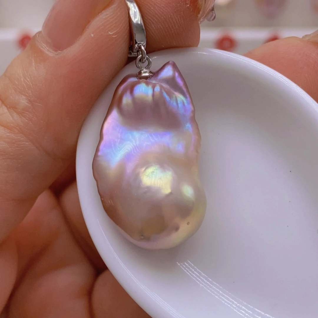 淡水珍珠未镶嵌吊坠(赠链)