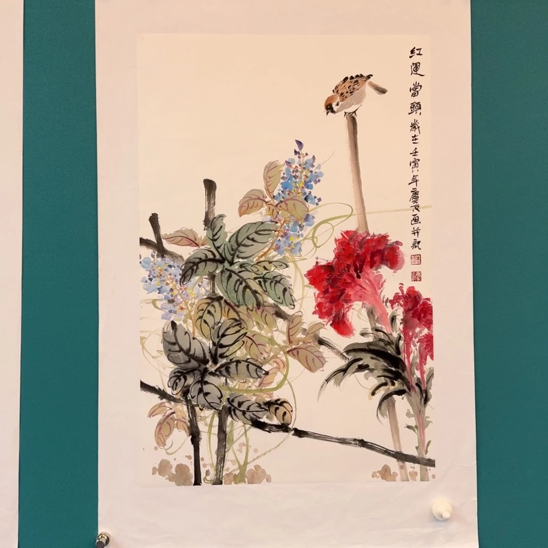 国画李庆友花鸟作品