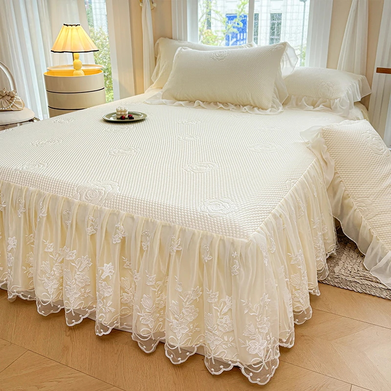 水星高端适用家纺2025新款夏季凉席三件套a类母婴级夏天可机洗床