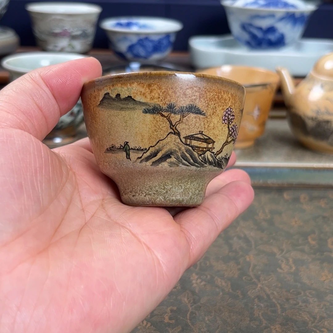 瓷杯子我们观山观水观自在微瑕福利