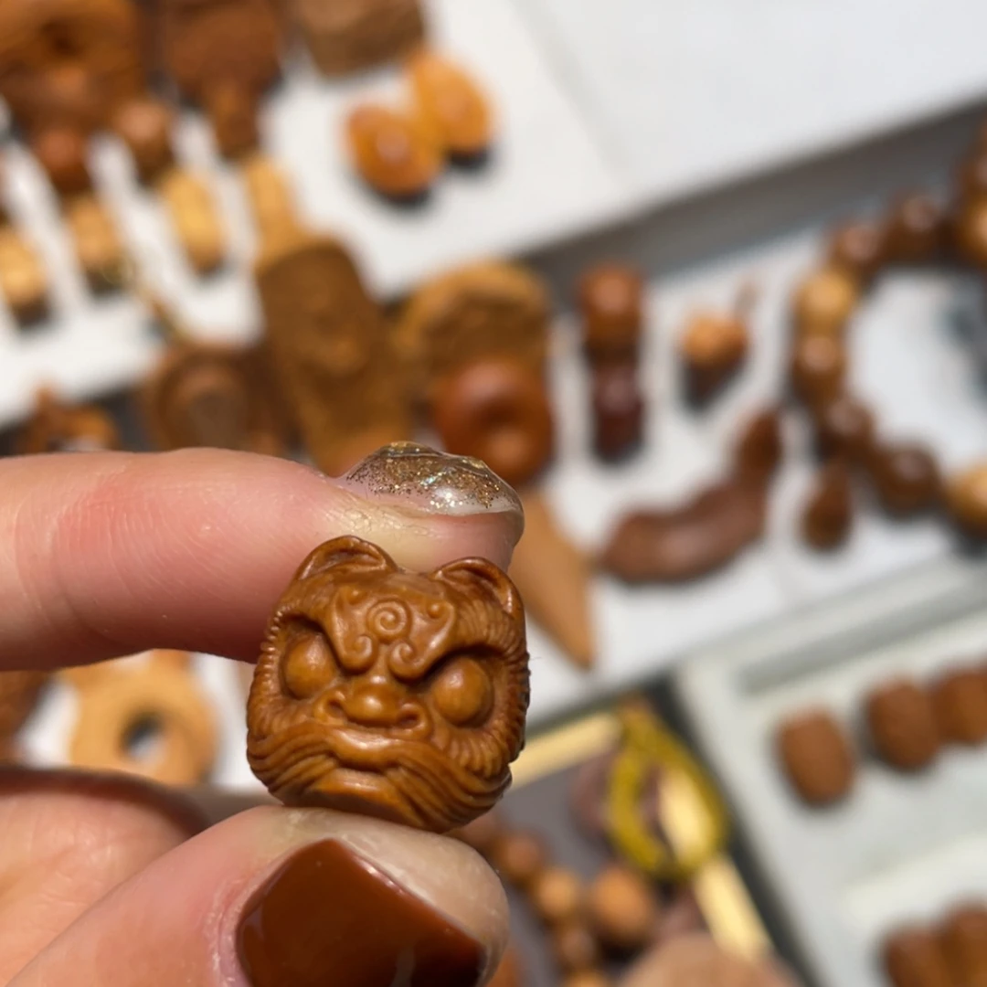 【闪购商品】檀香木吊坠落***L小吊坠奶香