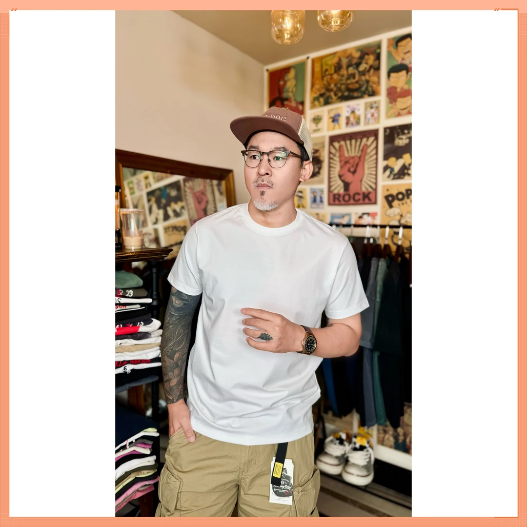 凉感圆领宽松薄款纯棉短袖夏季百搭T恤运动男士潮流休闲时尚半袖