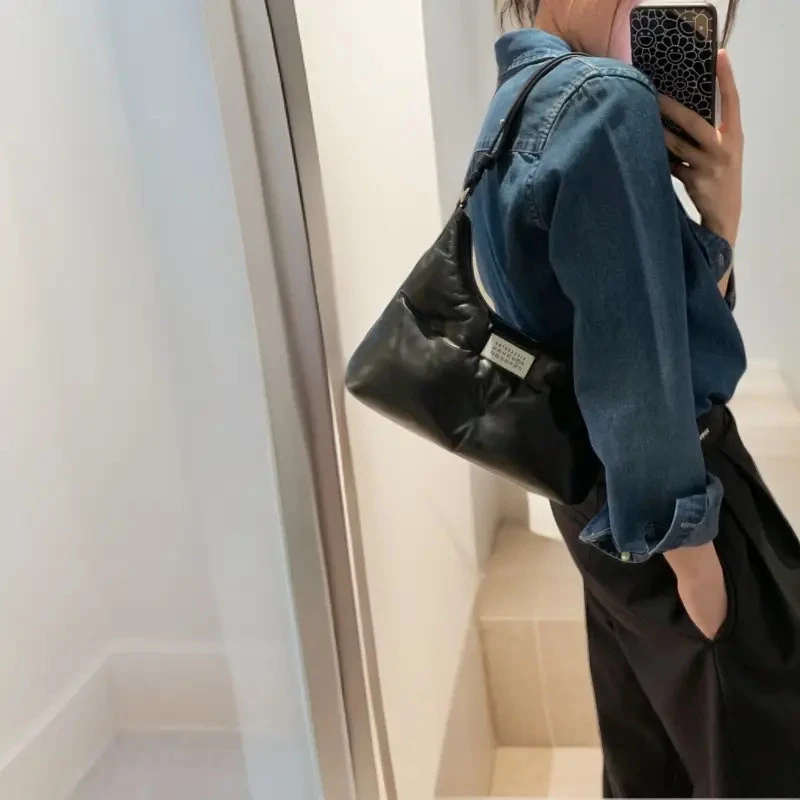 【腋下包】MG01腋下百搭休闲多功能单肩托特包白色女士