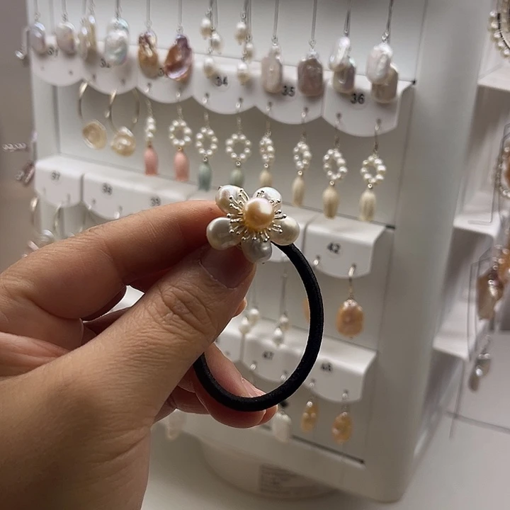 淡水珍珠发饰未镶嵌