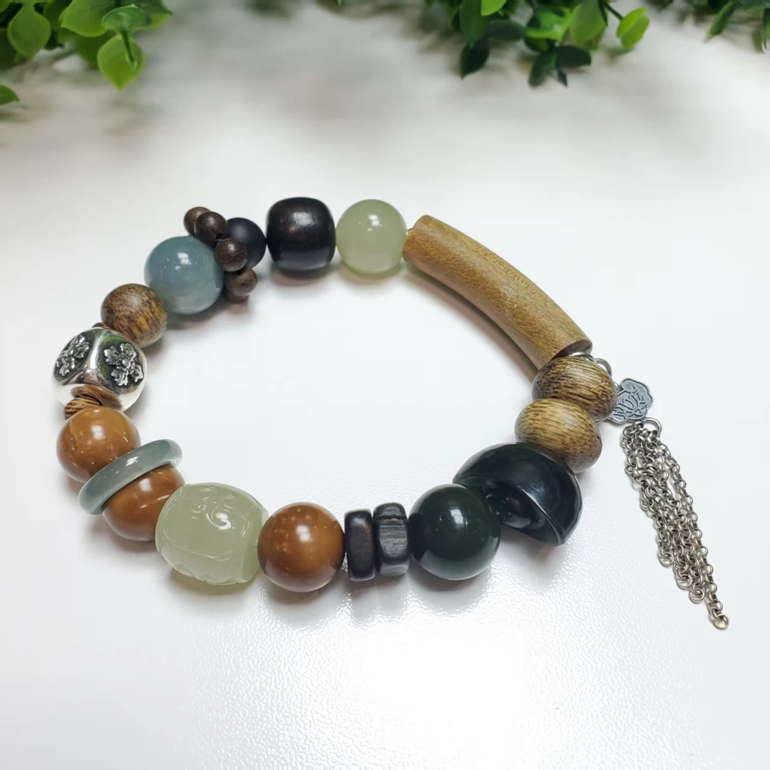 J224【赵小姐】和田玉单圈手链