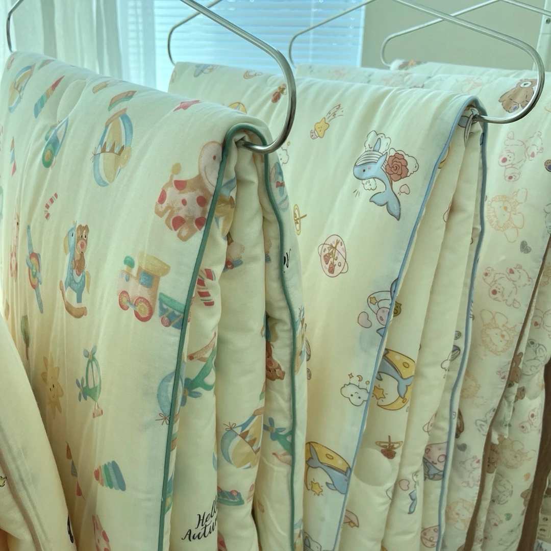 全棉母婴双层纱单人春秋被夏被空调被可水洗