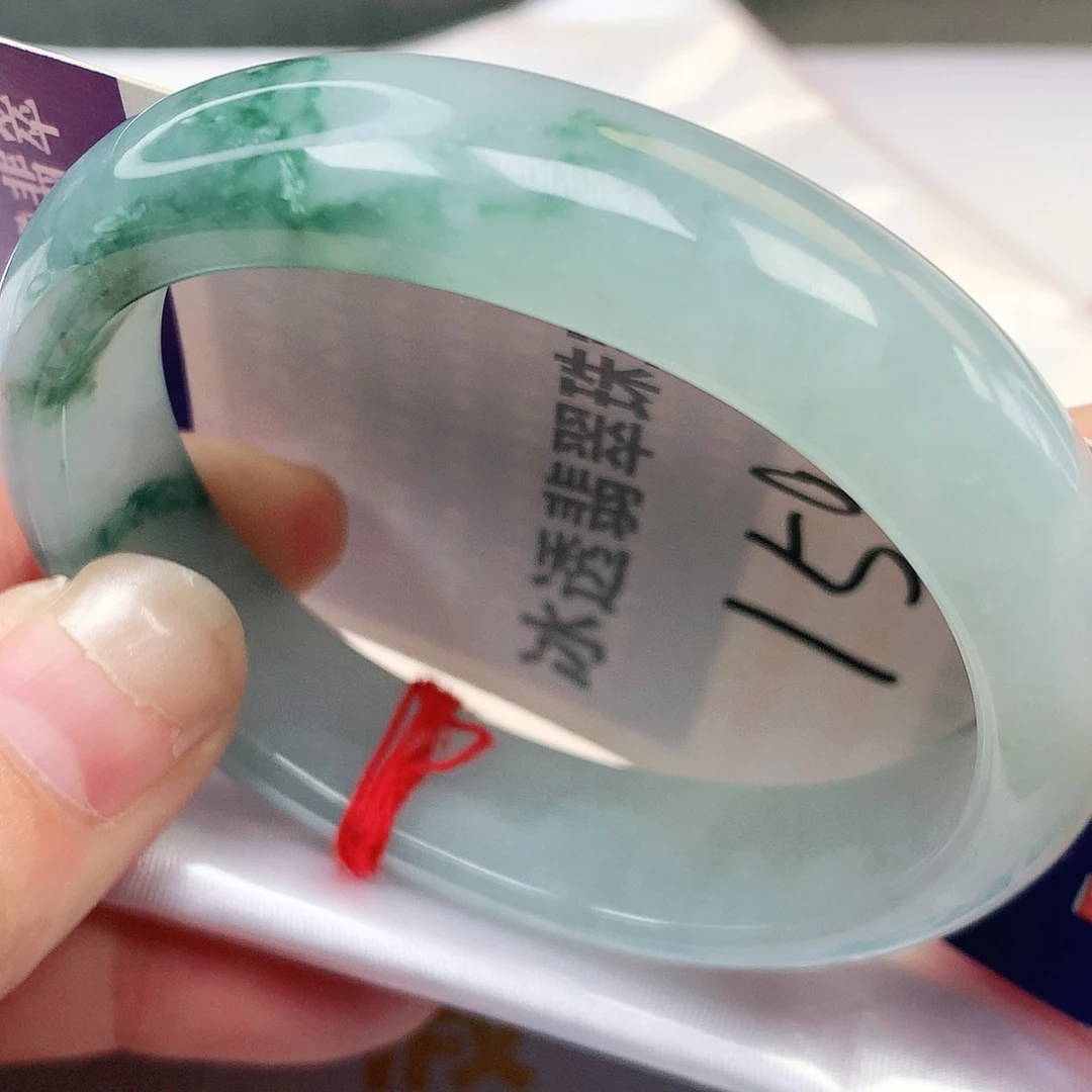 未镶嵌手镯翡翠158号缅甸纯天然A货翡翠冰胶兰花