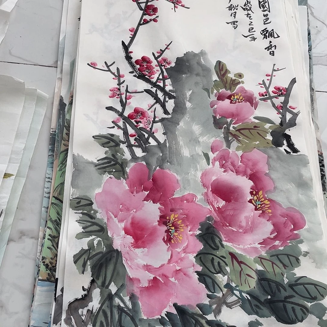 国画国画作品手绘作品