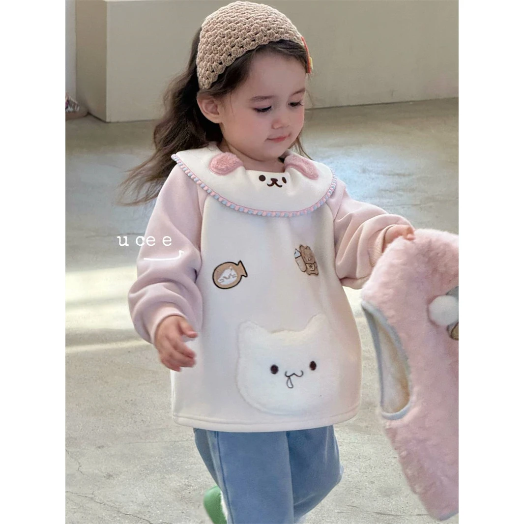 釉兮·25冬～小熊娃娃领卫衣883082（汉服童装）
