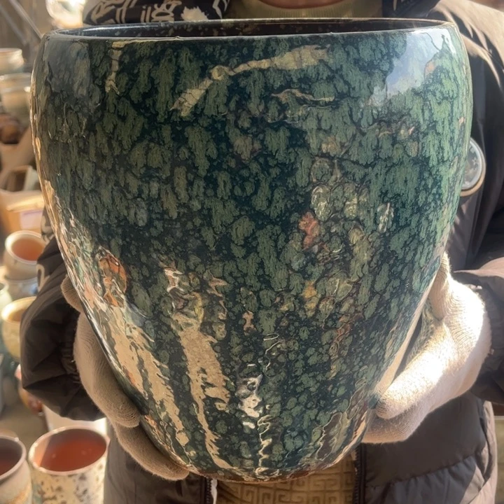 紫砂花盆高31口25————