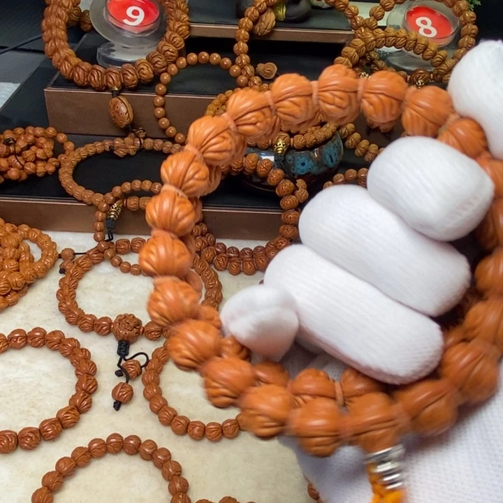 桃核手串秦岭龙纹桃核