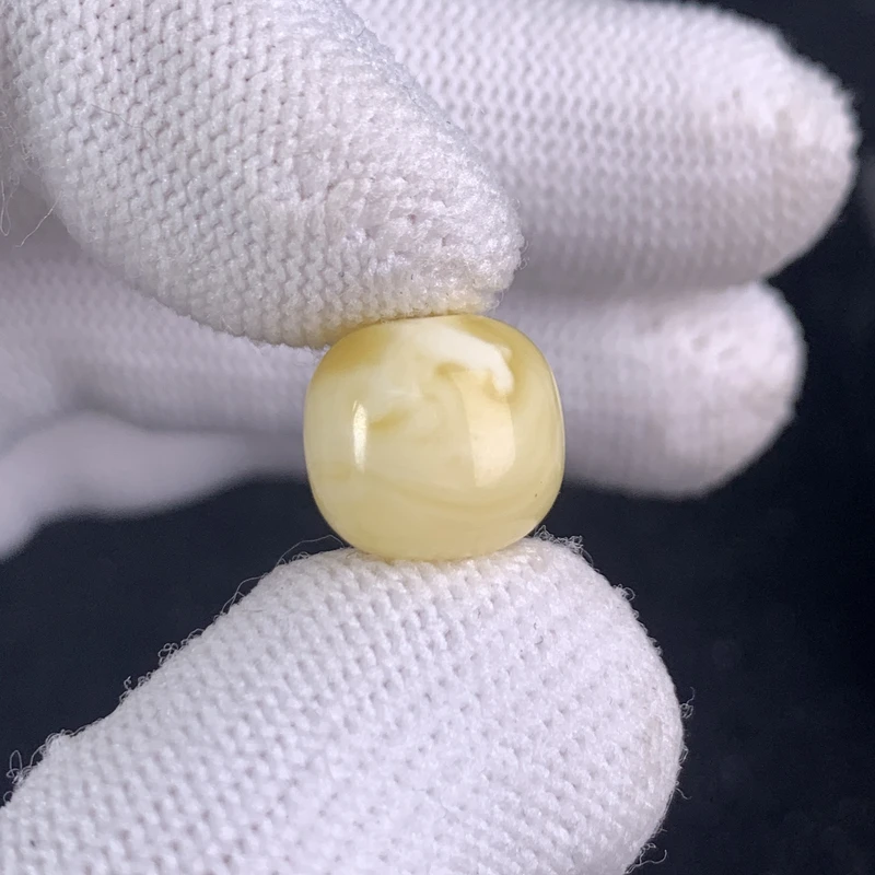 L1338保真原矿俄料尺寸12*11.1mm蜜蜡单颗老型单珠隔珠微瑕放漏