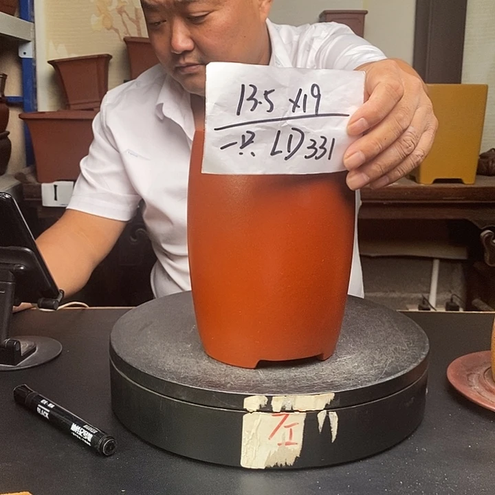 紫砂花盆货号一只LD331