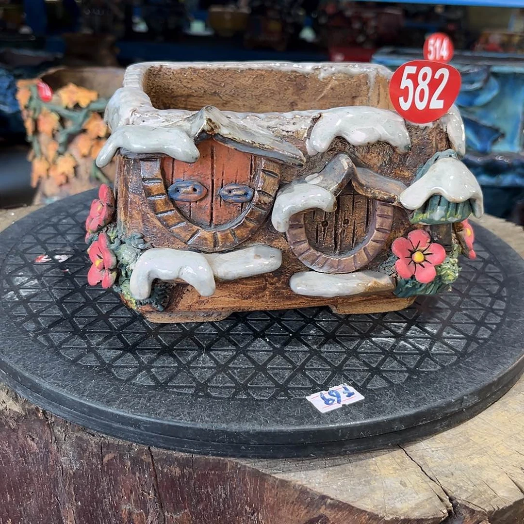 582 号陶然花器手工花盆