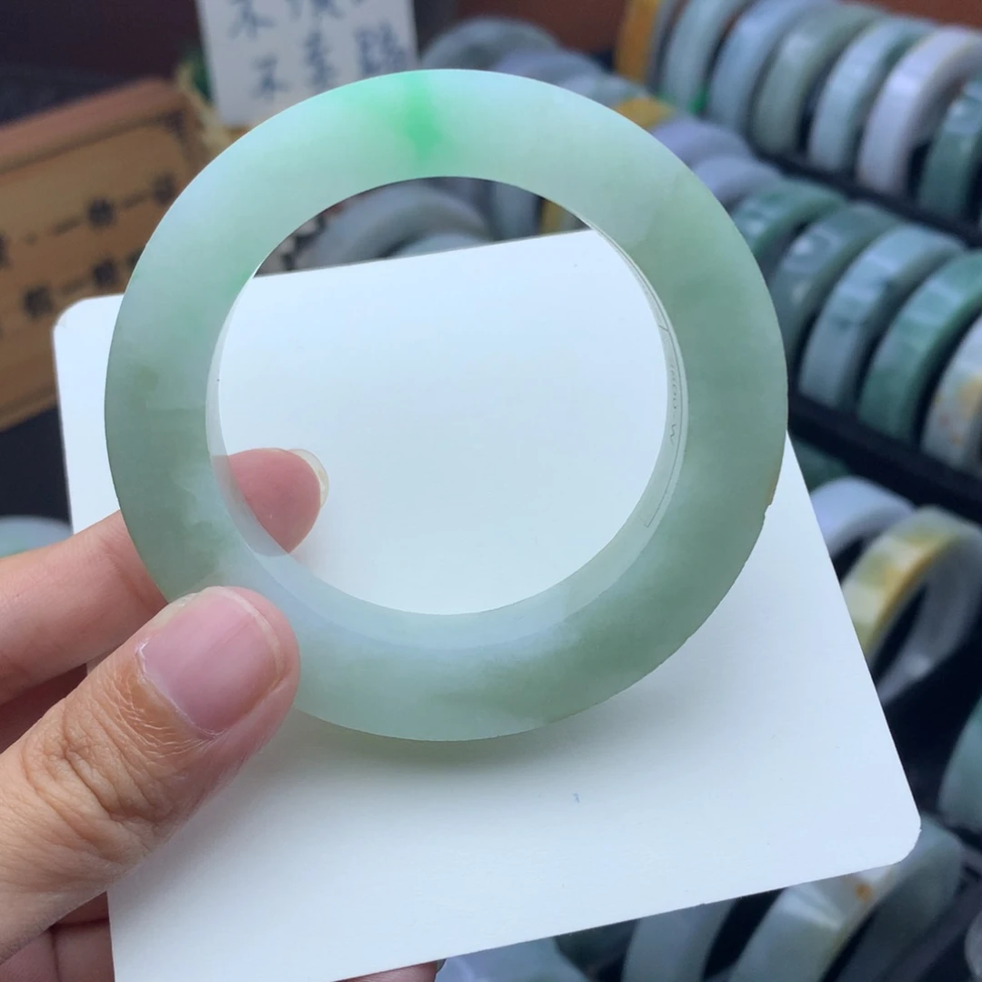 未镶嵌定制手镯定制翡翠定制50-55