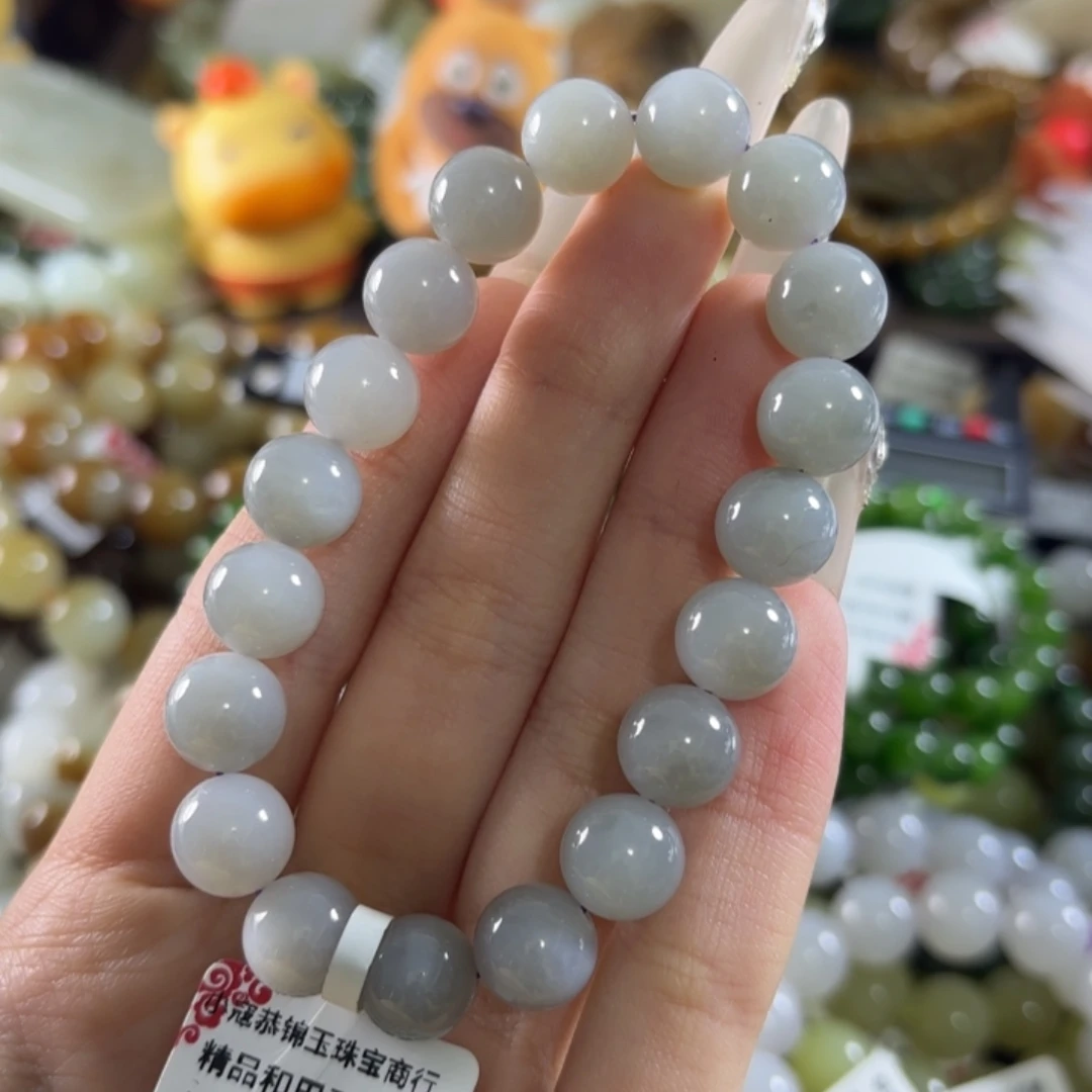 和田玉未镶嵌手链55