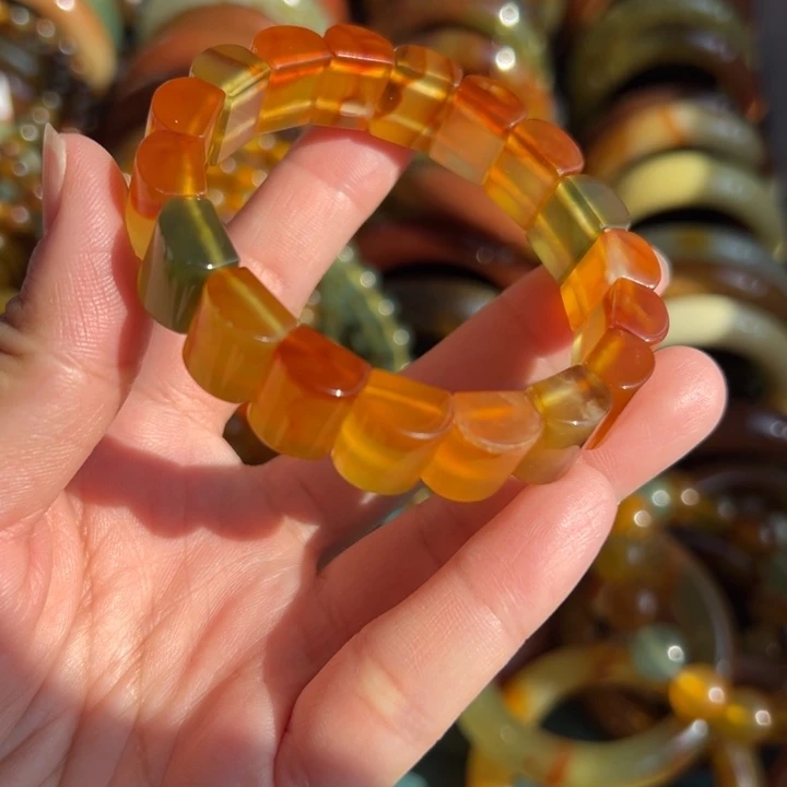 蛇纹石玉未镶嵌手链