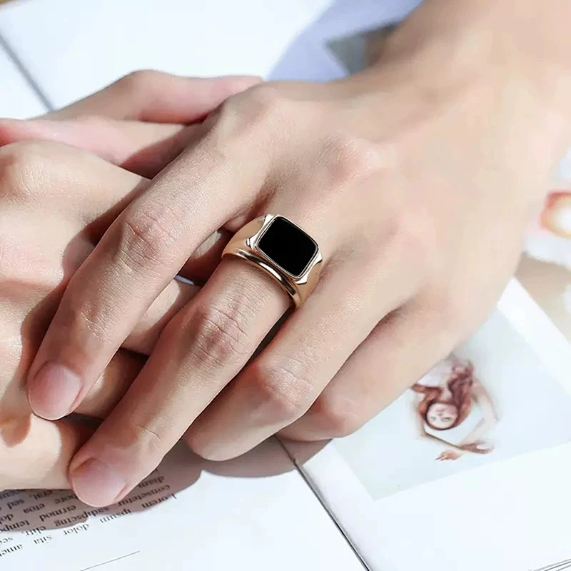 高档天然A货翡翠墨翠方面戒指冰种玉石指环S925银镶男款可调节