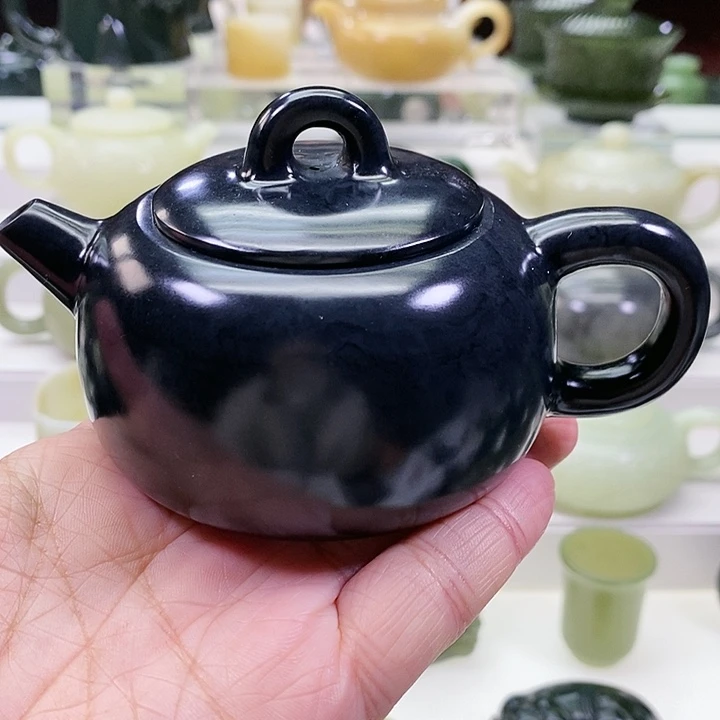 未镶嵌和田玉挂件茶壶170m l