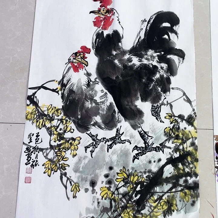 国画张圣敏先生纯手绘作品