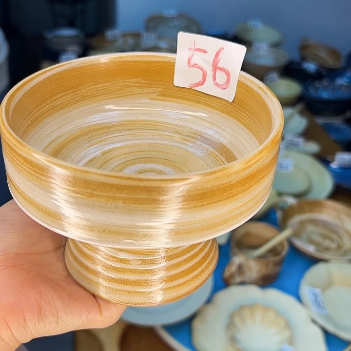 陶高脚小碗 高脚小碗