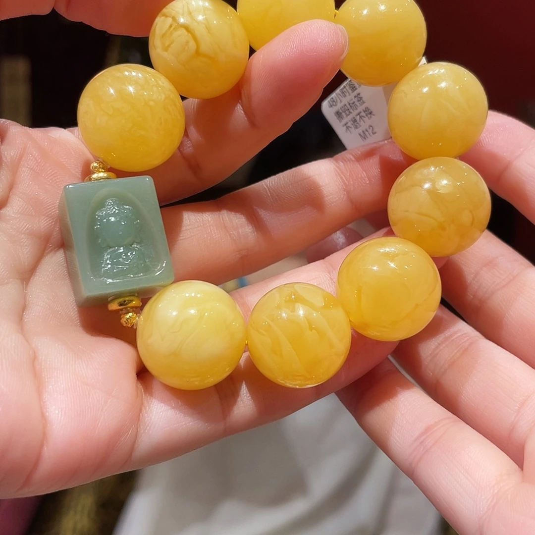 蜜蜡未镶嵌手链蜜蜡