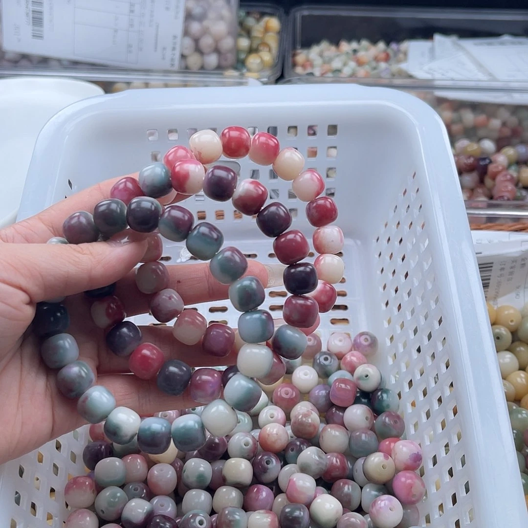 白玉菩提吊坠w q12mm/50颗花知晓