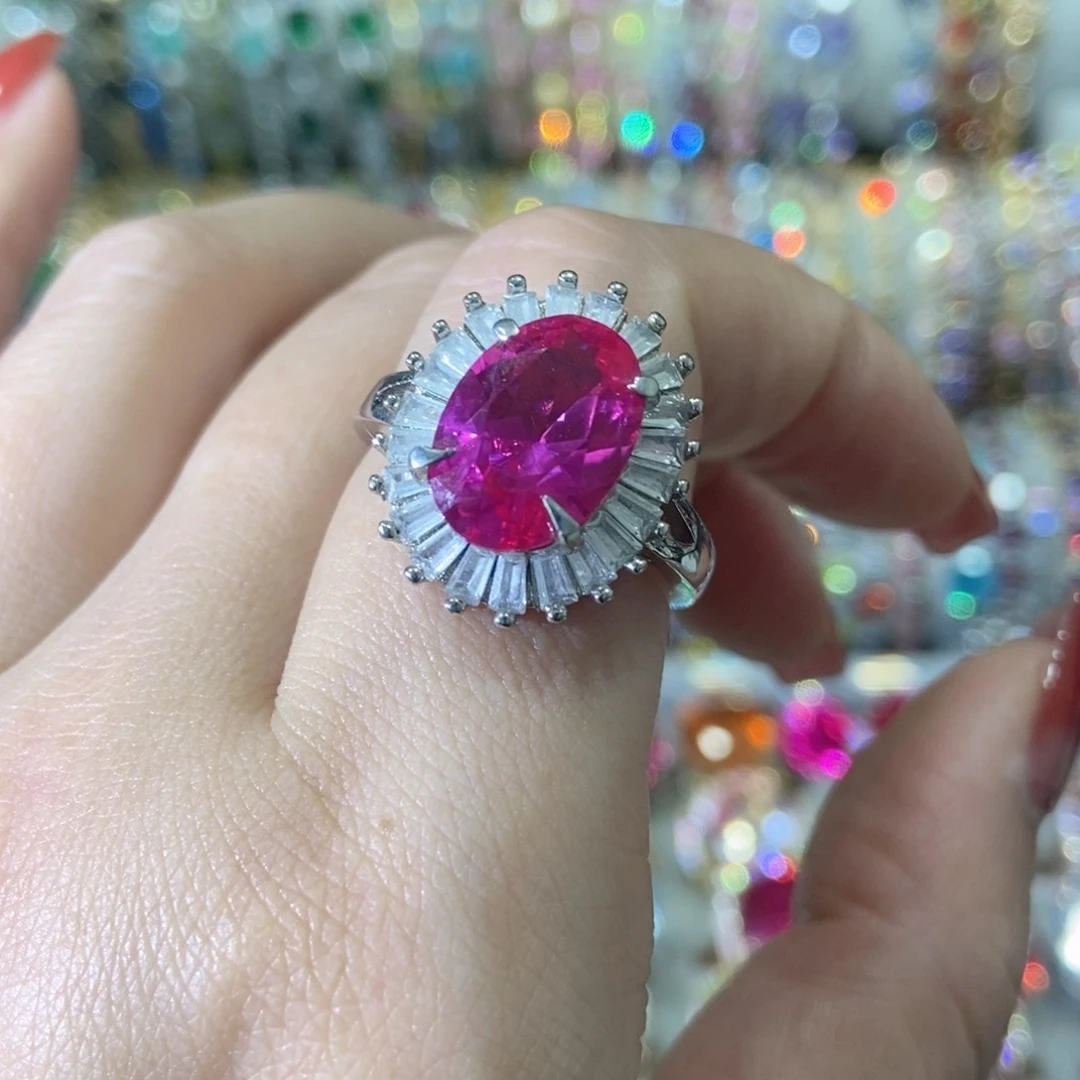 6锆石（处理）戒指