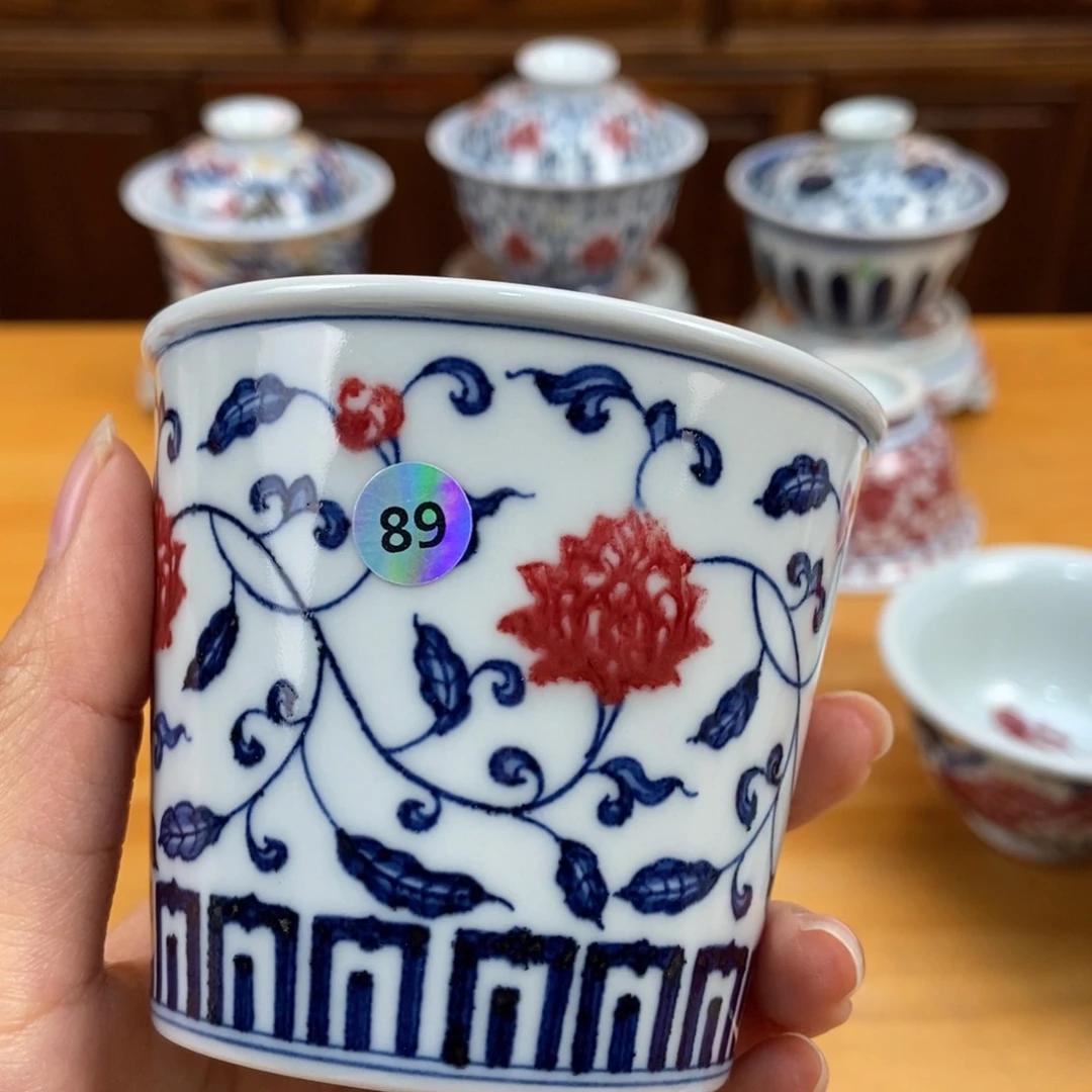 手绘现代茶具非古董