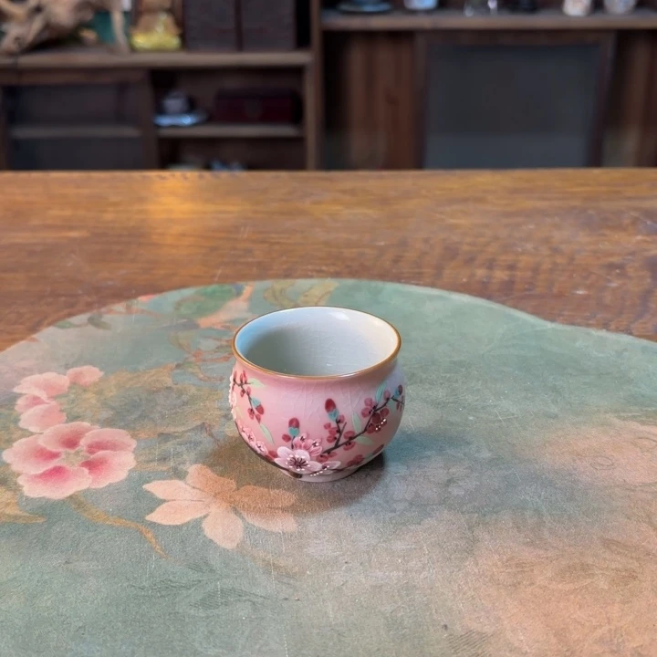 柴烧纯手工手绘陶瓷