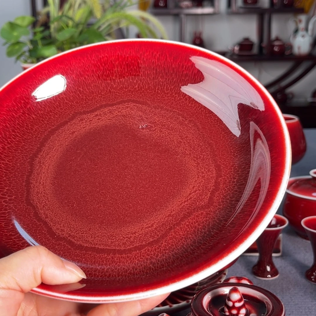 景德镇陶瓷红马坊壶承