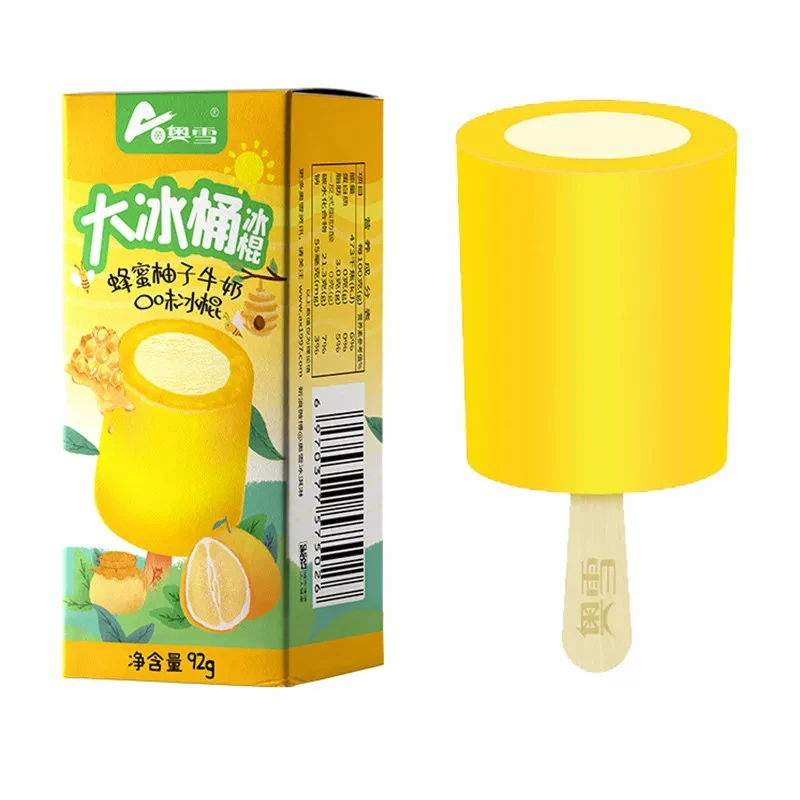 奥雪大冰桶蜂蜜柚子牛奶口味冰棍