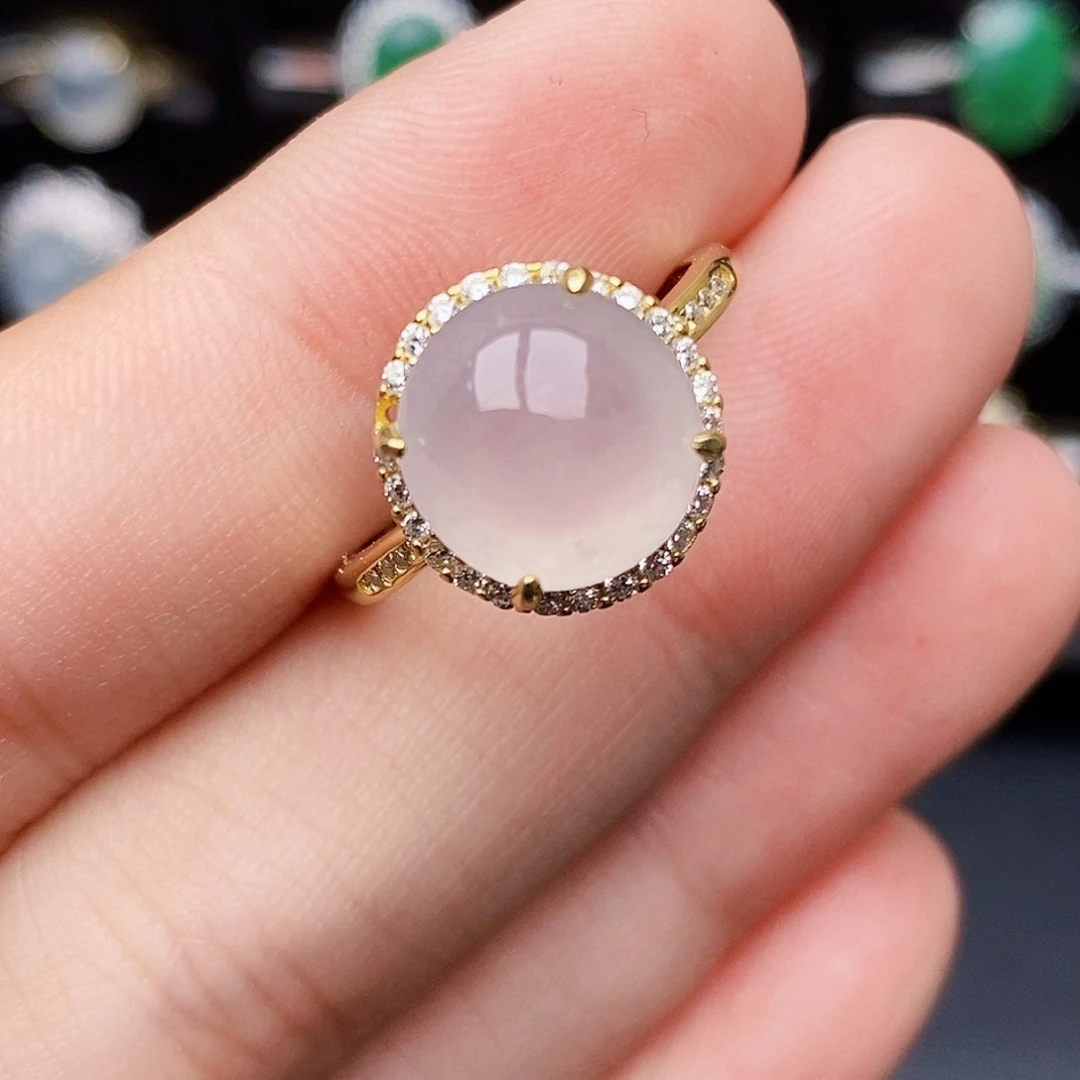 银S925镶嵌戒指翡翠6159