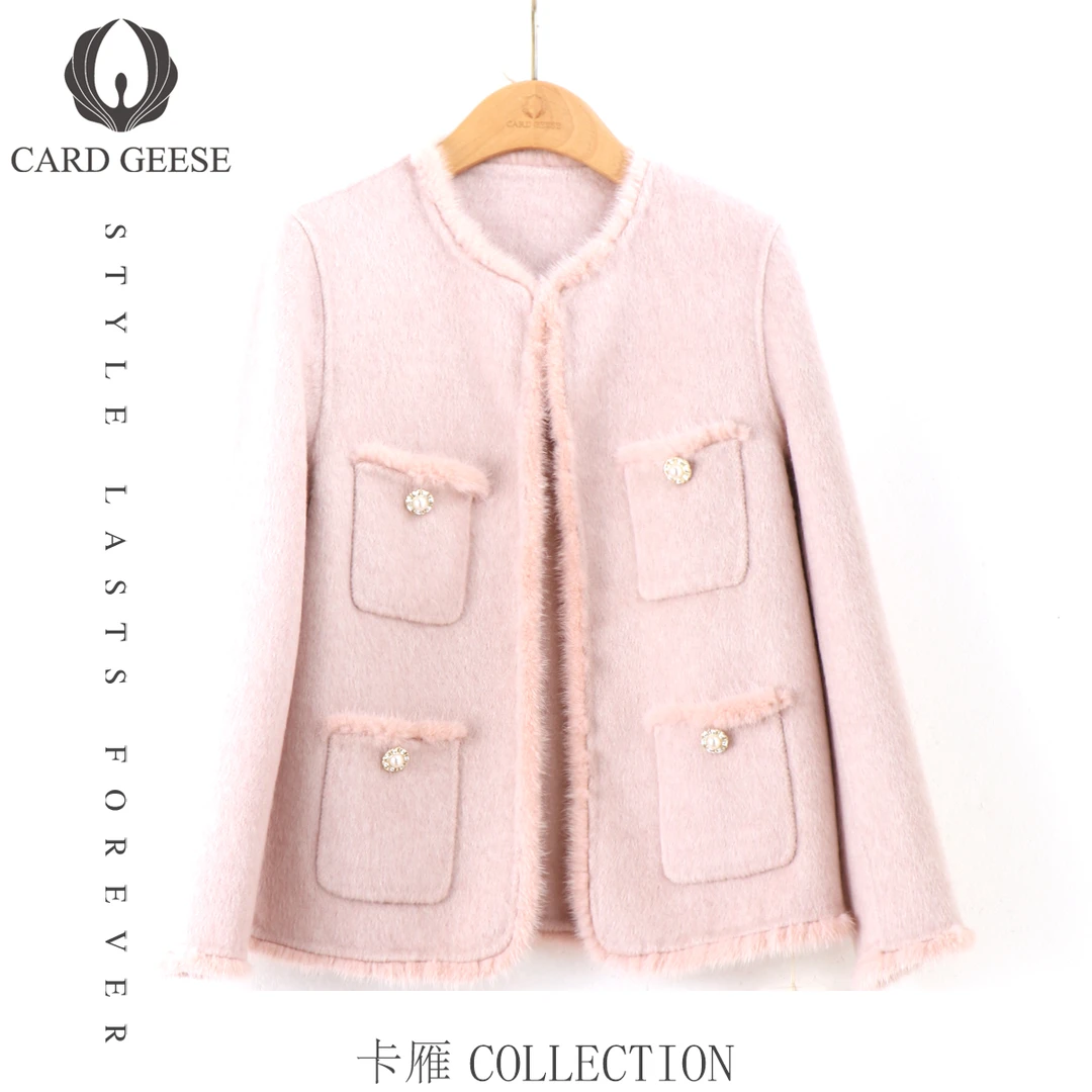 卡雁CARD GEESE24款时尚气质款大衣MYJ2-24D3052-G6622