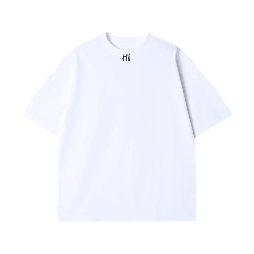 春夏新款时尚个性韩版纯色印花字母圆领短袖T恤百搭情侣套头上衣