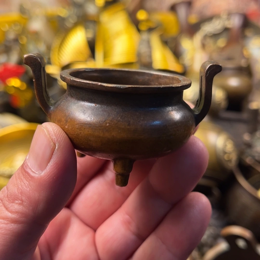 茶壶香炉铜器摆件