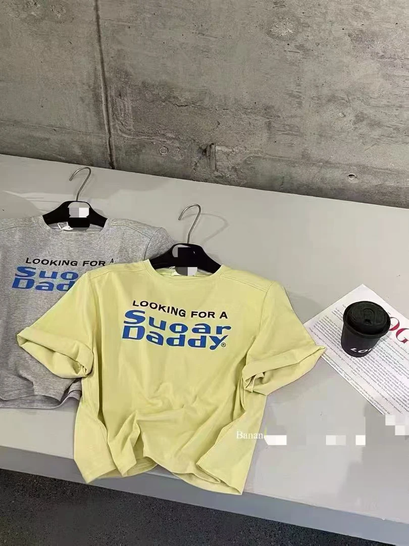 【休闲垫肩短T】欧尼家新款夏款休闲垫肩短T恤衫