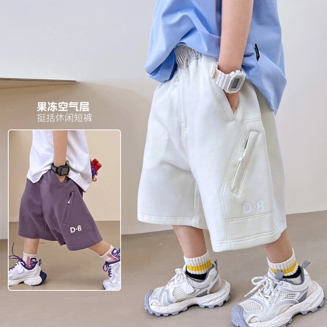 儿童裤子休闲运动短裤夏装卫裤中大童新款洋气五分裤5065102O0