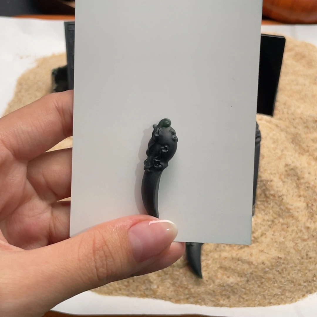 【闪购商品】定制翡翠未镶嵌L*，墨翠