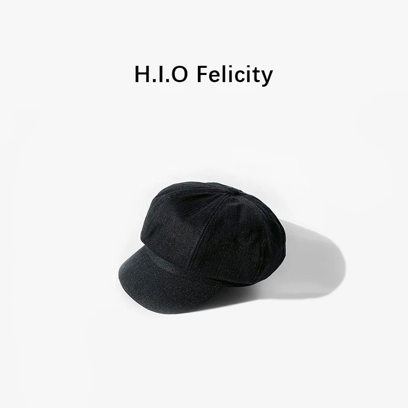 HIO Felicity 天丝亚麻时尚百搭春夏新款透气亲肤报童帽BL56020