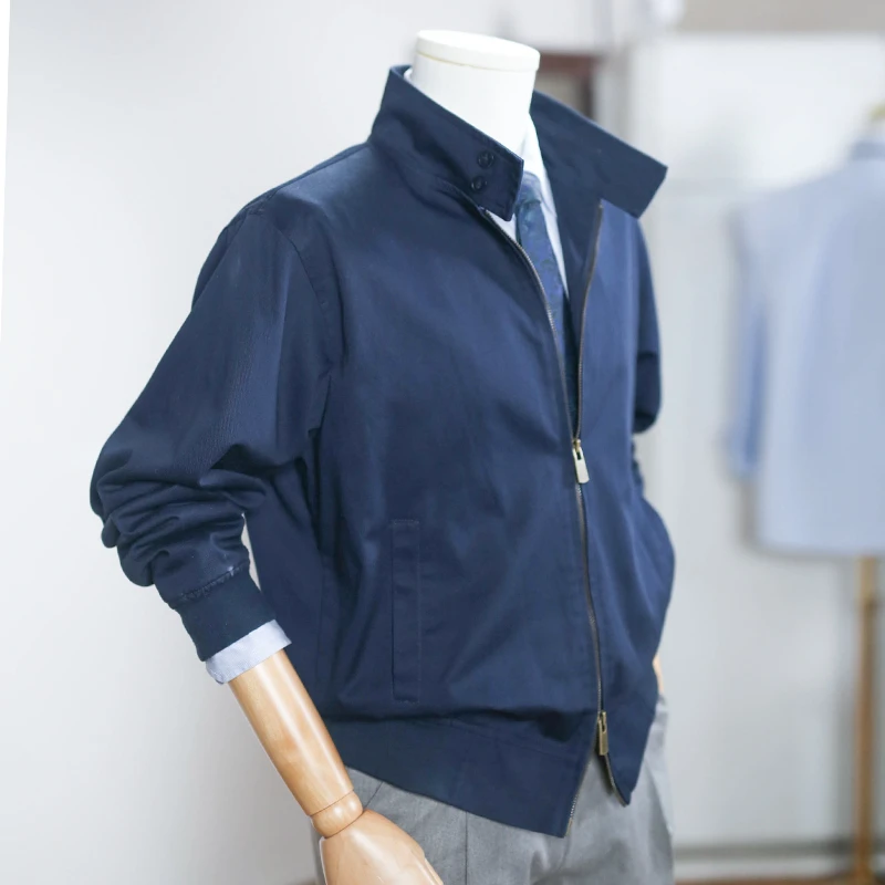 夹克男哈灵顿惠灵顿夹克G9夹克双开金属拉链棉质棒球服棒球夹克男